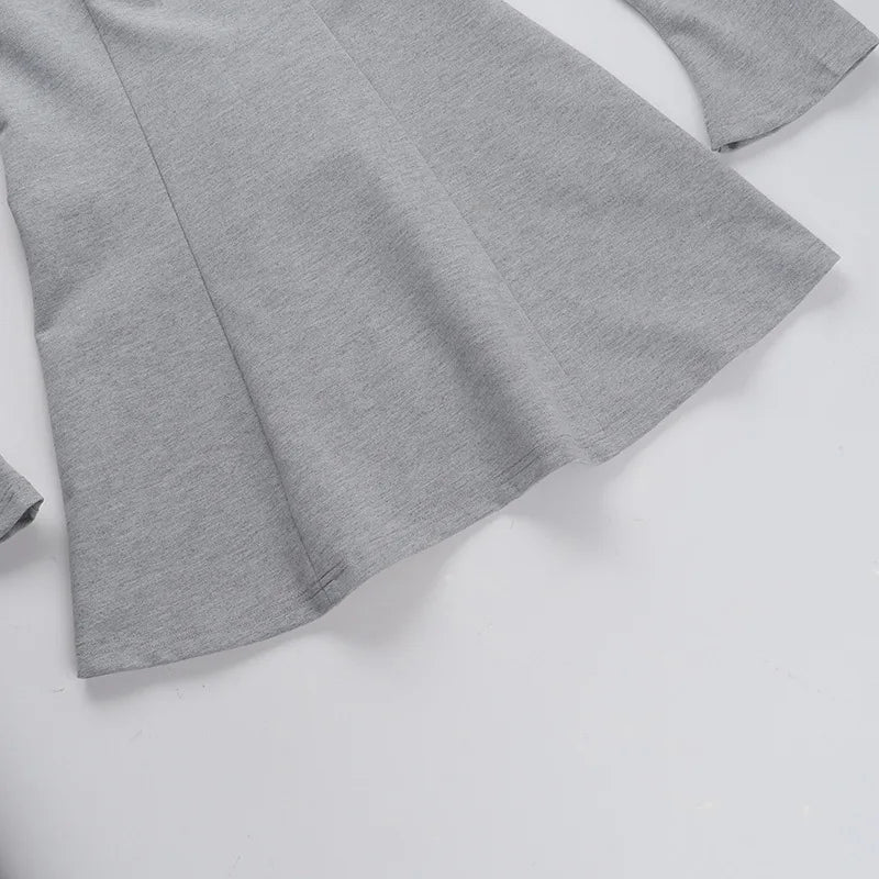 שמלת מיני חורפית בגזרת A - שלי