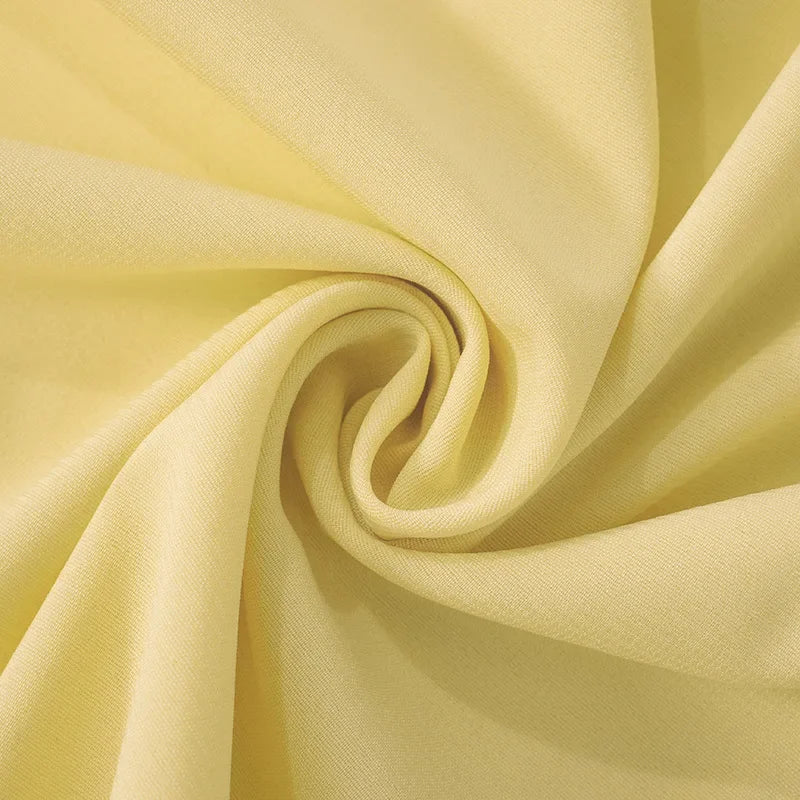 שמלת מקסי סטרפלס בעיצוב שיפון בעיטור שסע - פיה