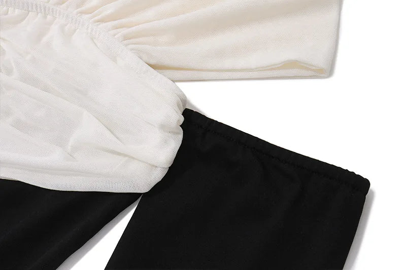 שמלת ערב מיני אלגנטית כתפיים חשופות - לאב