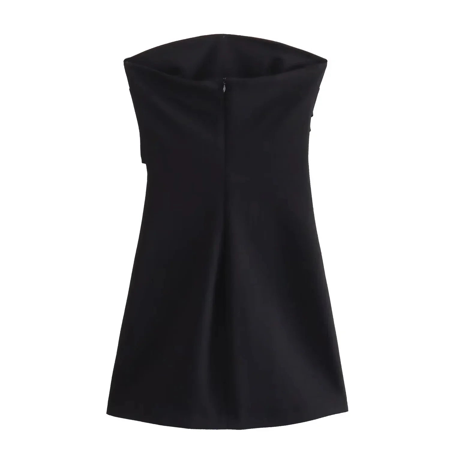 שמלת מיני סטרפלס בעיצוב כיווצים - Bonnie