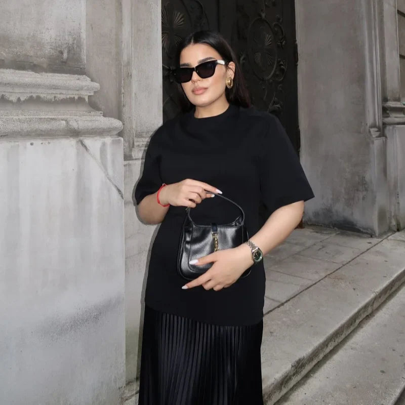 שמלת מקסי בעיצוב קיפולים - נהורה