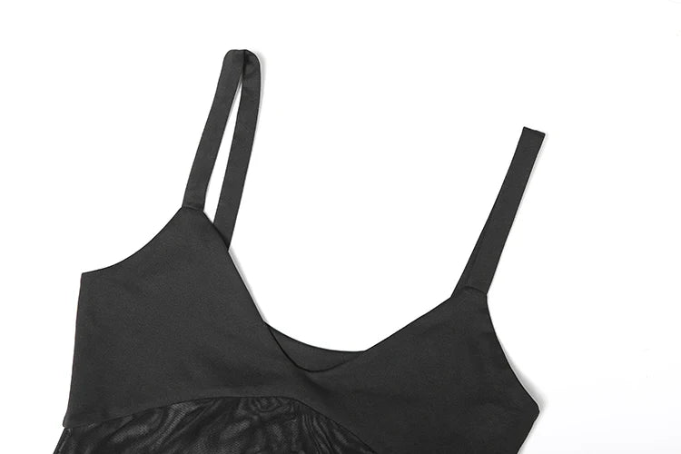 שמלת מקסי אלגנטית בעיטור רשת - Zhuri