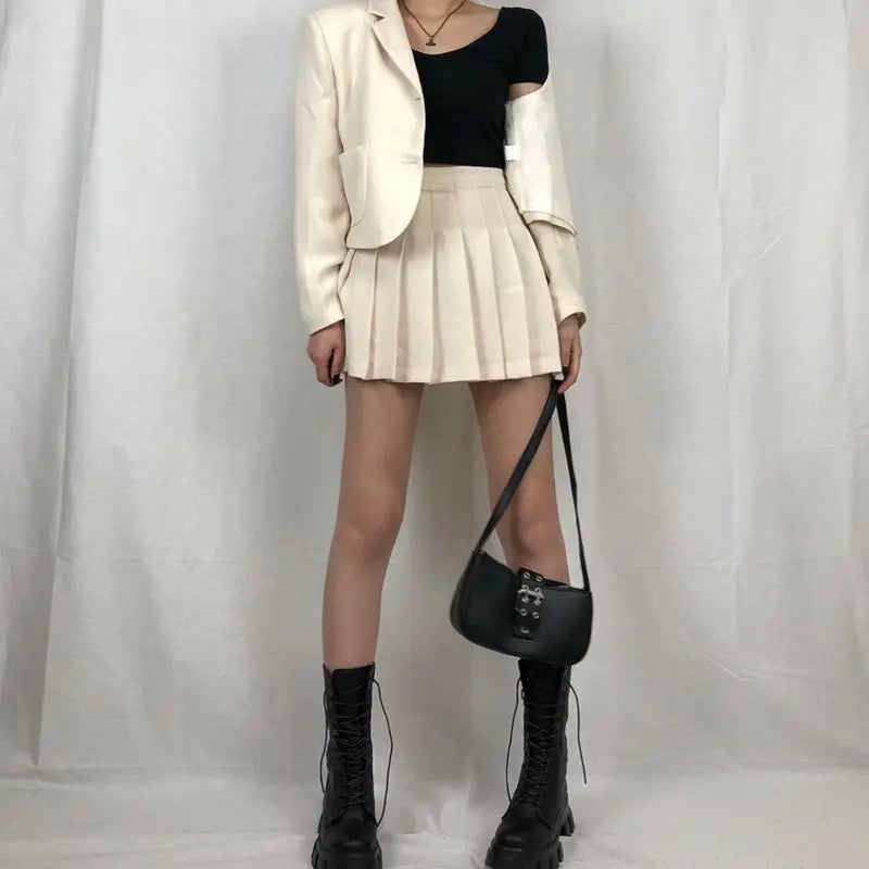 מגפי גשם דמוי עור בעיצוב שרוכים - מרטין