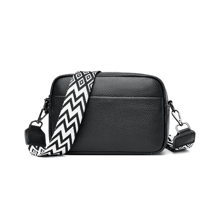 Leather bag with special strap design