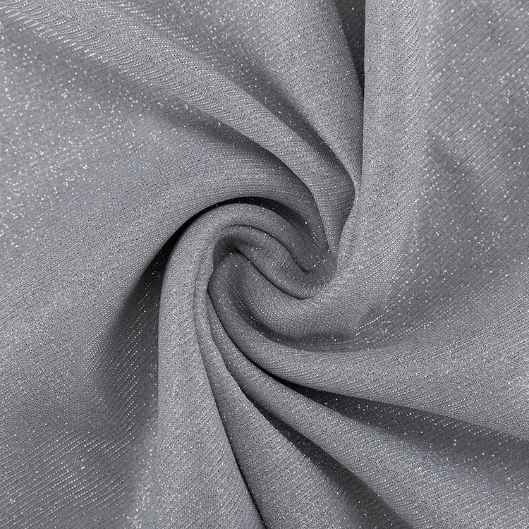 חליפת נצנצים 3 חלקים גוזיה בלייזר ומכנסיים גזרה גבוהה ארוכים - פאשה