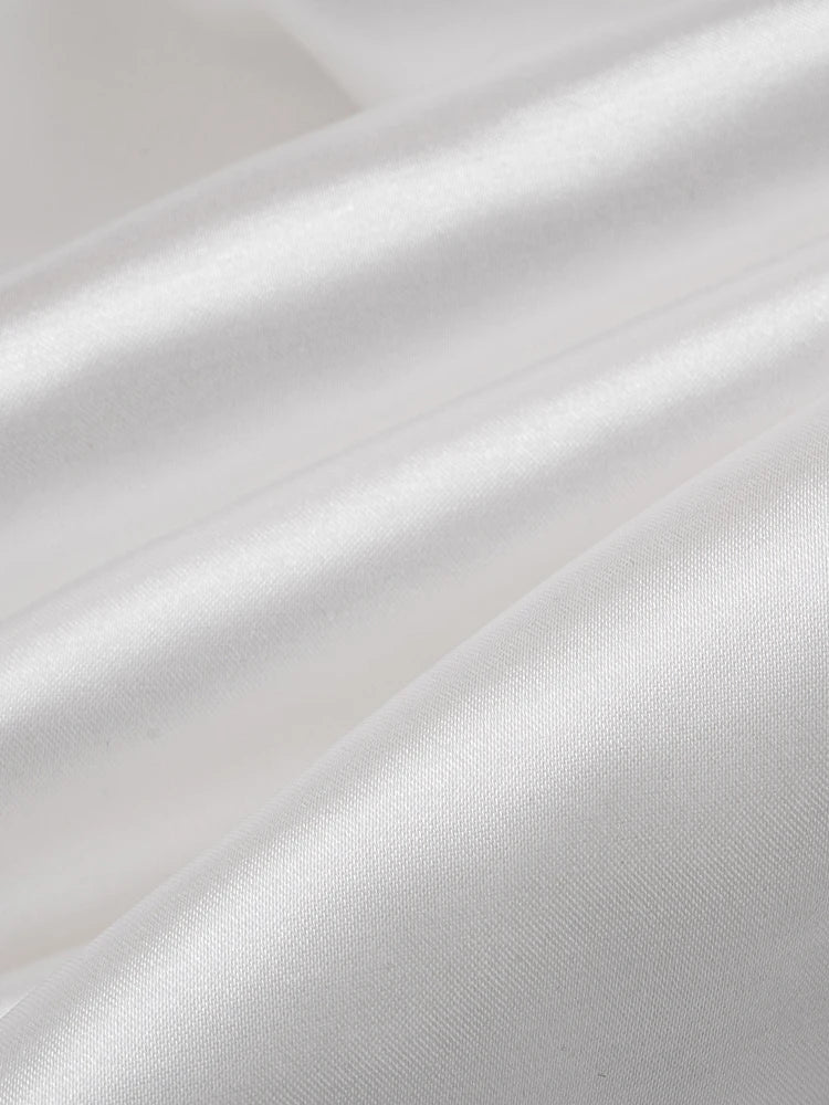 Pleated satin mini dress - Roxana