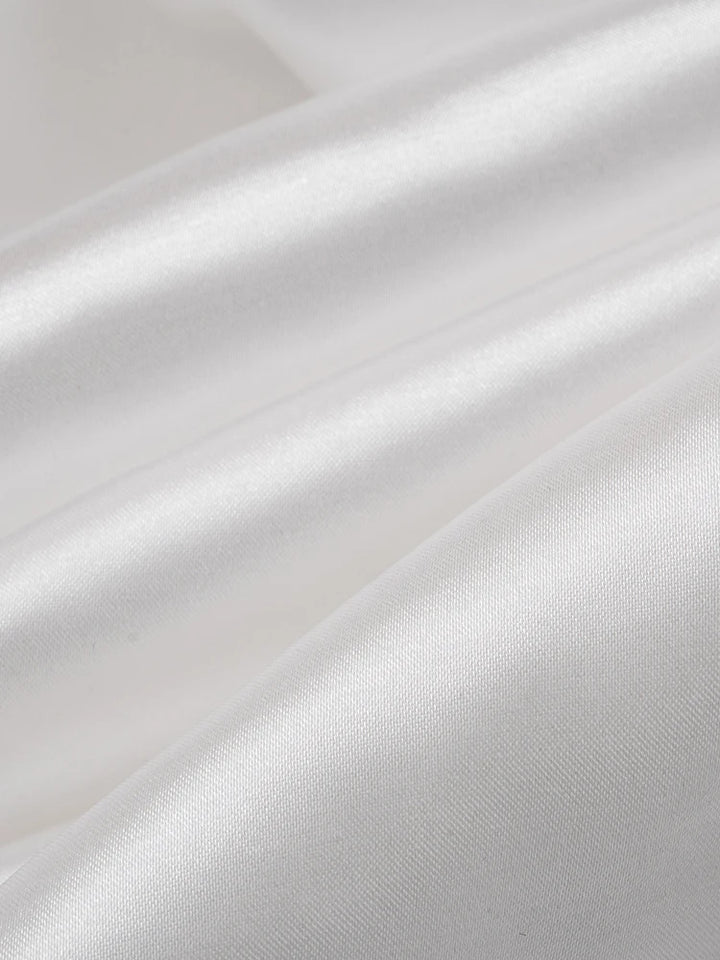 Pleated satin mini dress - Roxana