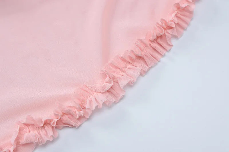 שמלת מקסי מלמלה בעיטור שיפון - מון