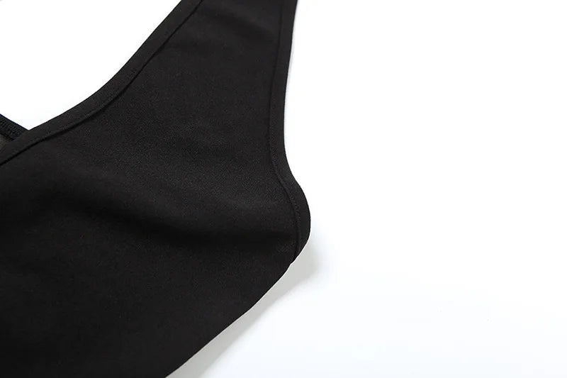 שמלת מיני בגזרת A צמודה לצוואר צווארון V - Marlowe