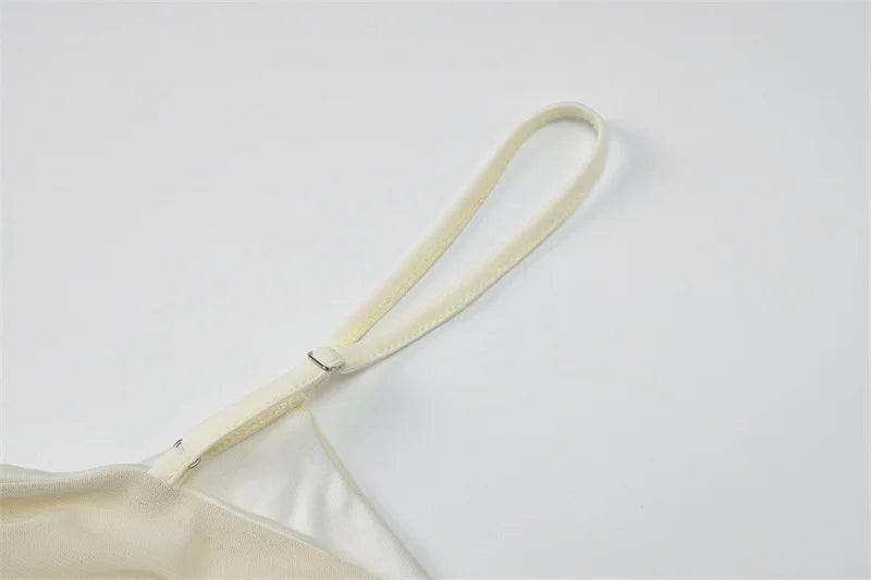 שמלת מקסי רשת בשילוב תחתית בעיצוב פתח וגב פתוח - ג'יין