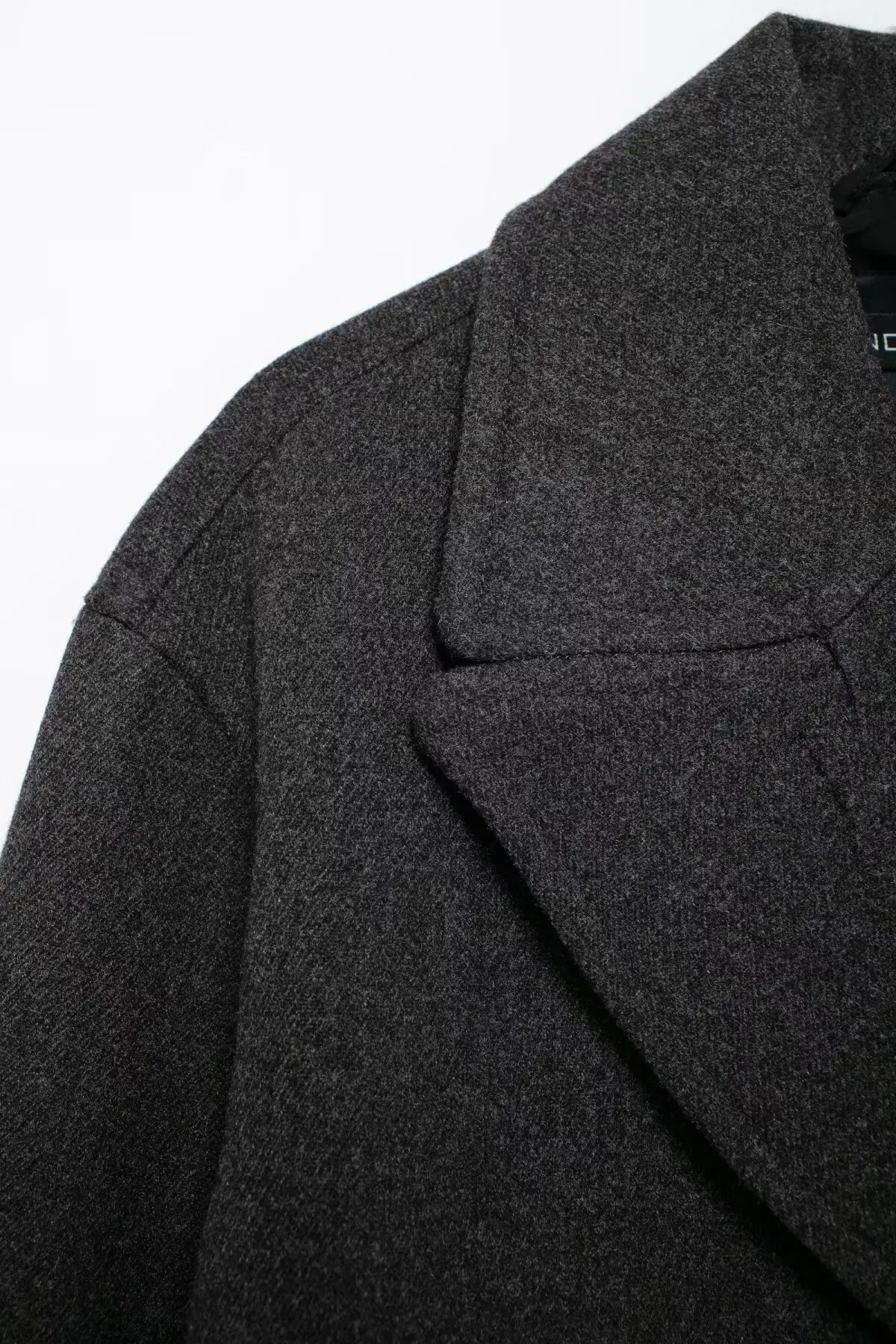 מעיל צמר קצר סגירת כפתורים - וולה