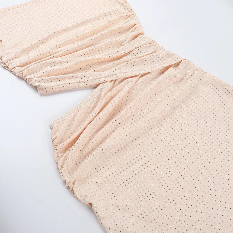 שמלת מקסי בעיטור זרקונים מנצנצים בעיצוב פתח ושסע  - אורינה