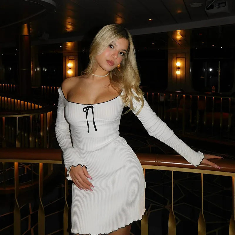 שמלת מיני סרוגה - NELLY