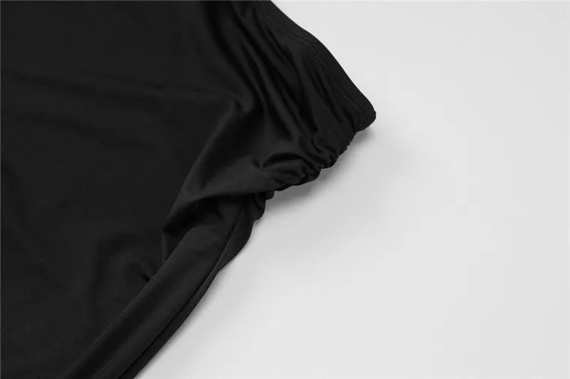 סט שני חלקים אלגנטי בגד גוף גופיה גב פתוח וחצאית מקסי - רנה