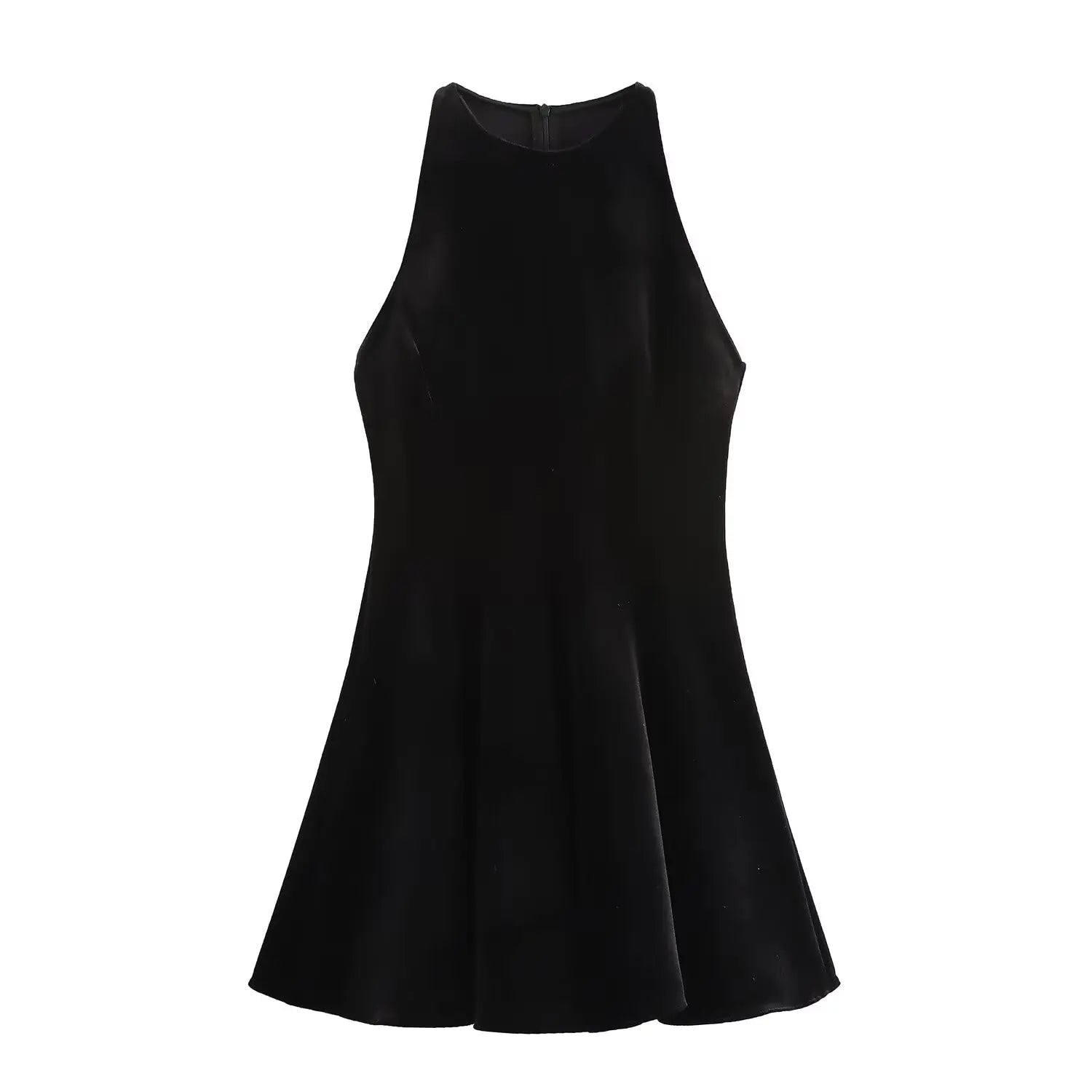 שמלת מיני קטיפה בגזרת A - Sydney