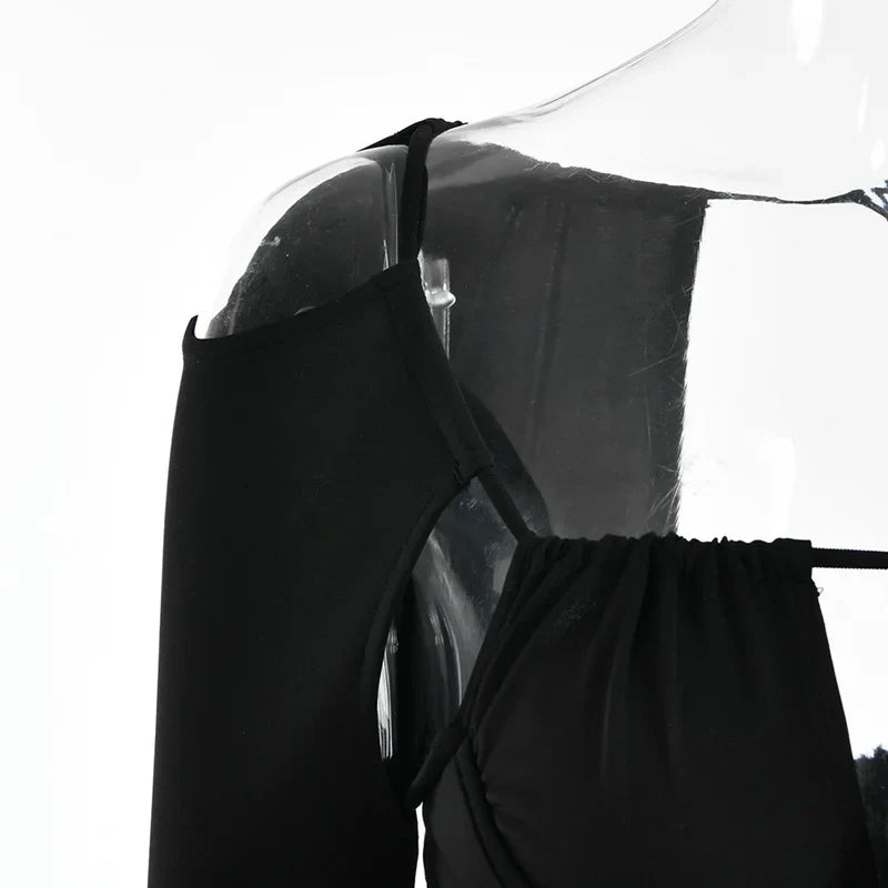 שמלת מיני בעיצוב מחוך וקשירה - KASIE