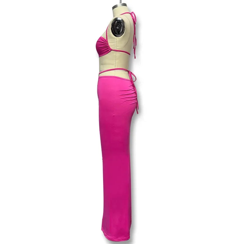 סט שני חלקים חצאית צמודה וטופ - MILI