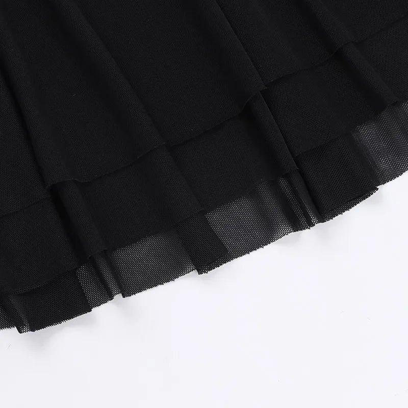 שמלת מיני סטרפלס בעיטור קשירה בחזה - Ainara