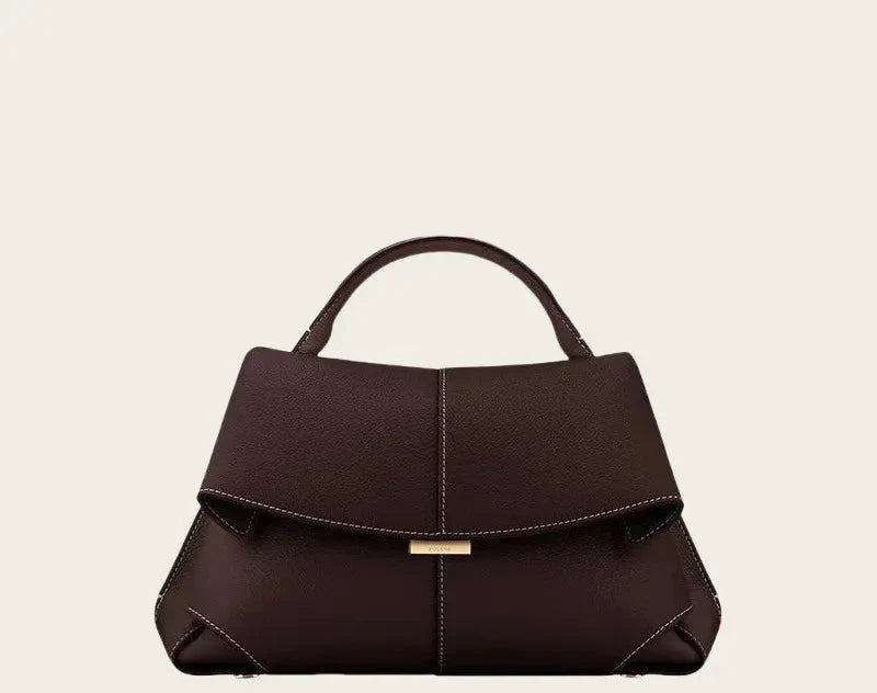 Leather bag with classic design