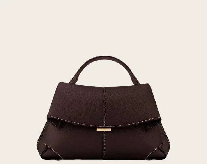 Leather bag with classic design