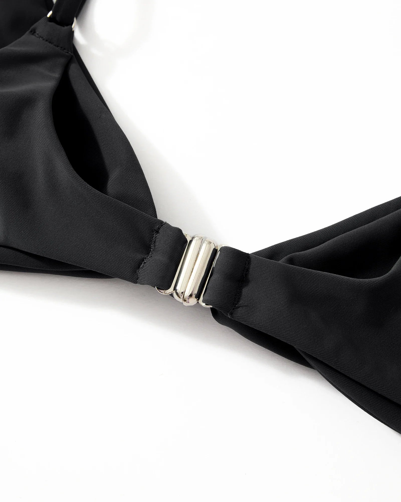 ביקיני תחתון גזרה גבוהה מחטב חזייה בקישוט קשר למראה מוצמד ומורם - שריל