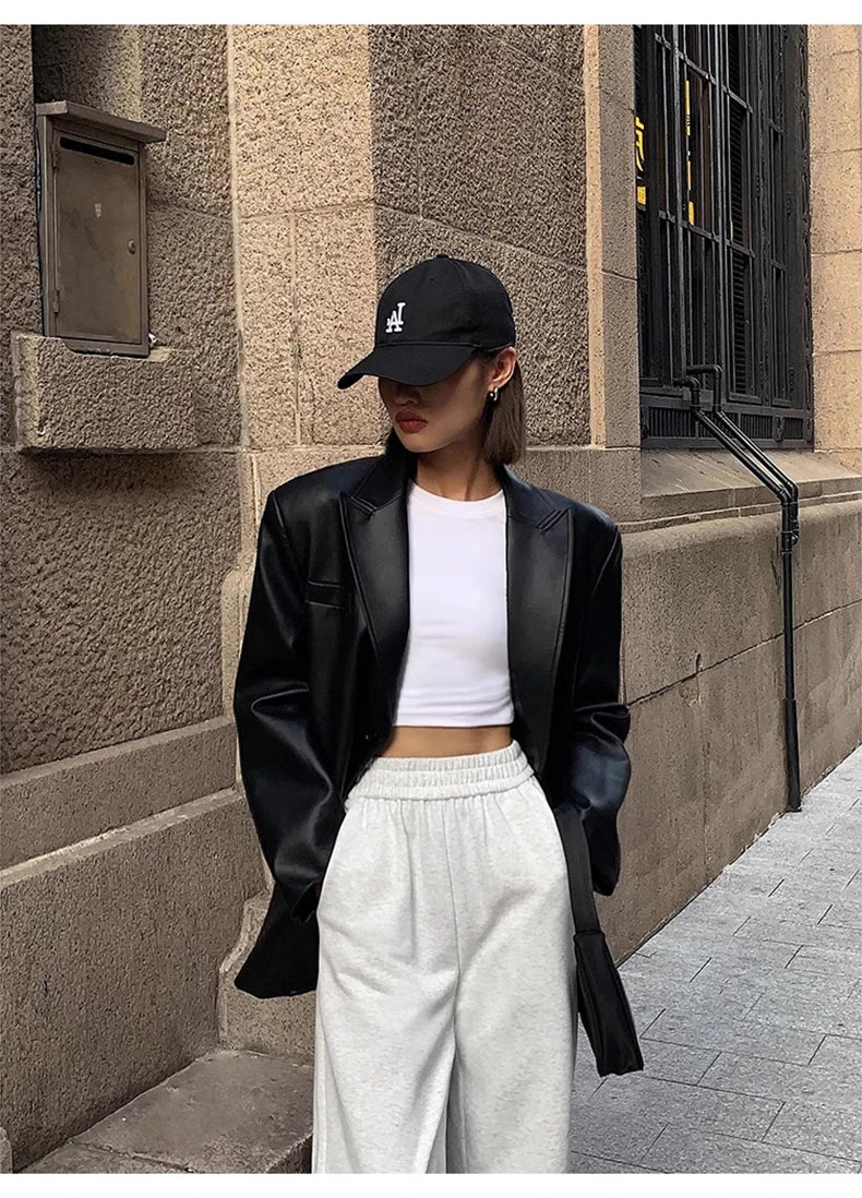 ג'קט עור מחויט - ראשל