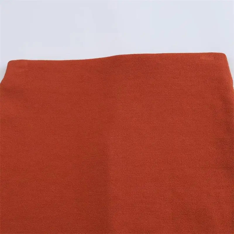 סט שני חלקים סרוג ווסט כפתורים וחצאית מקסי - פולינה