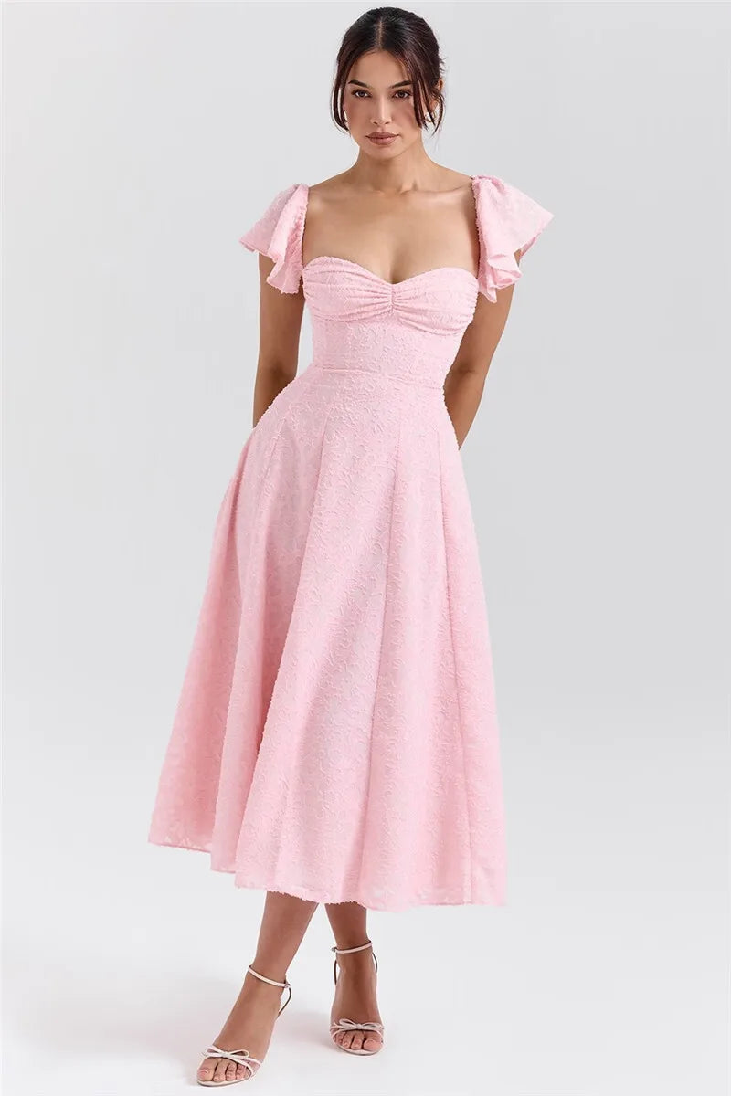 שמלת מידי תחרה - ROSIE