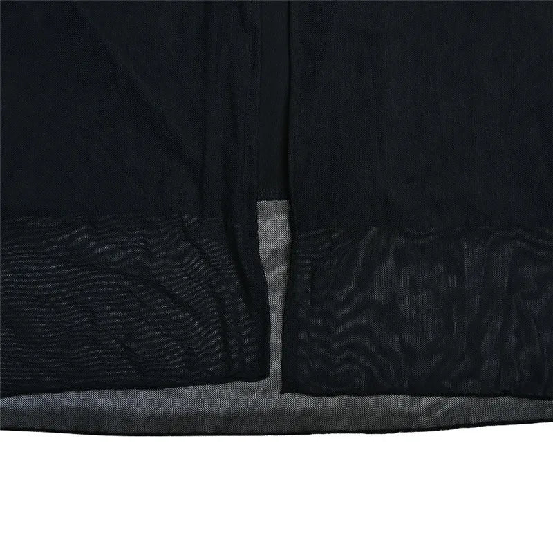 שמלת מקסי שיפון בגזרת מחוך בעיטור תחרה - סקרלט