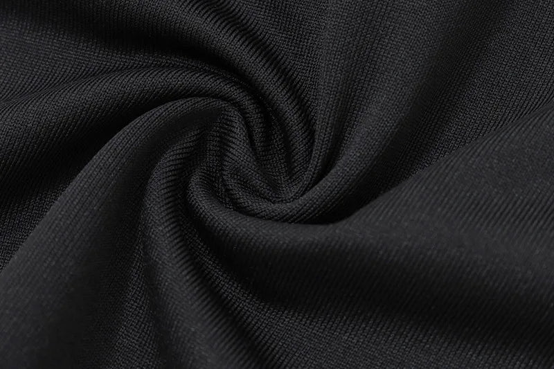 חולצה צמודה שרוול ארוך בשילוב קשירה בצוואר - פנלופי