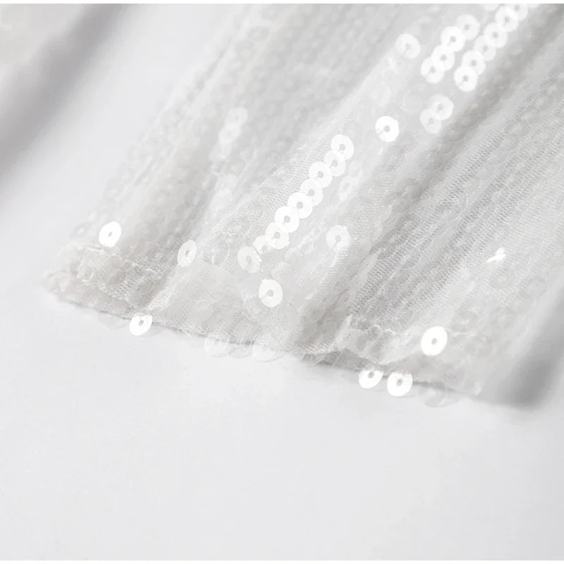 שמלת מיני פייטים גב פתוח - SOL