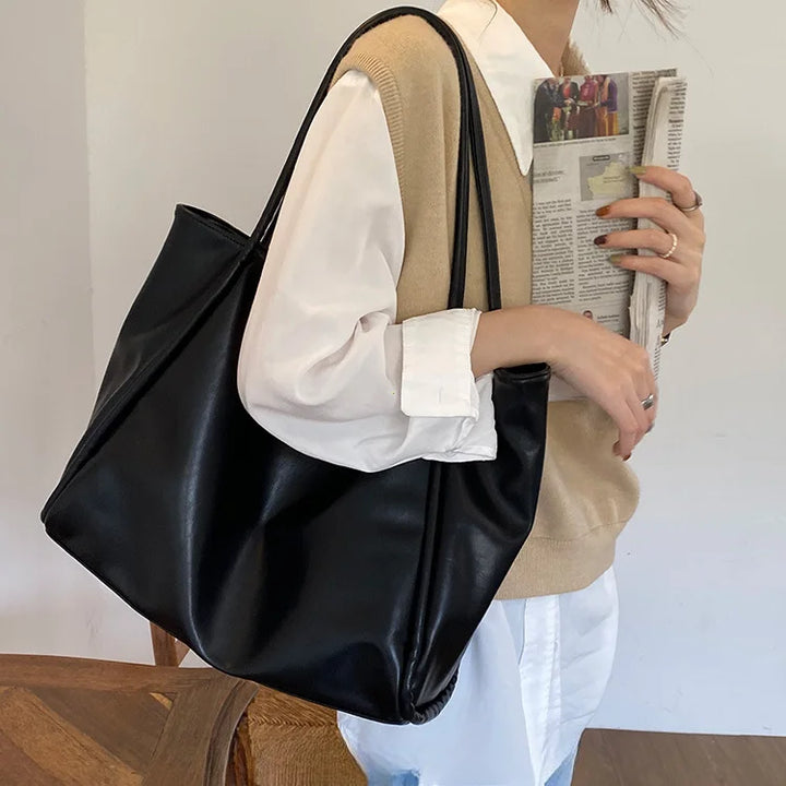 Faux leather crossbody bag