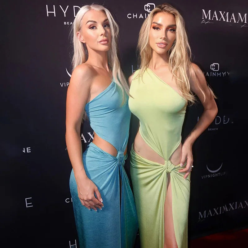 שמלת מקסי שסע - קאיי