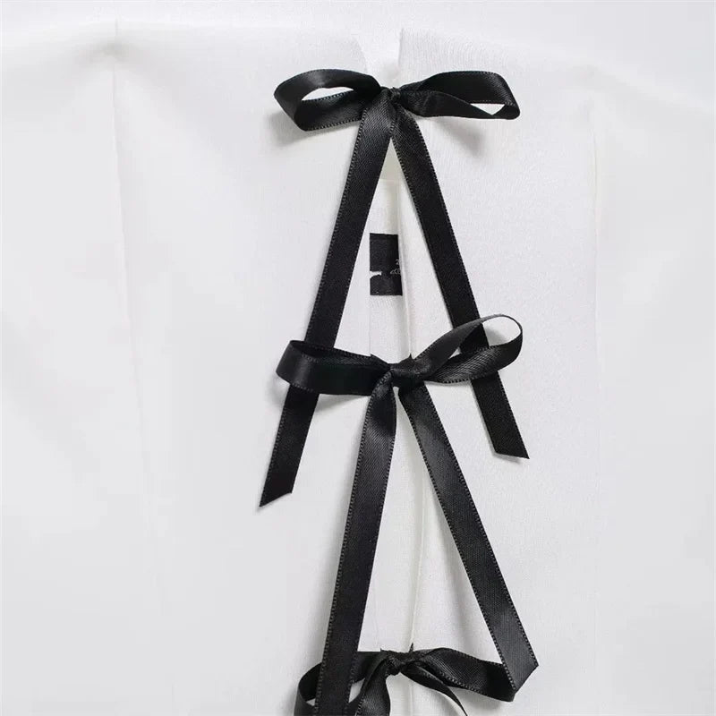 טופס סטרפלס בעיטור פפיון  - מיליס