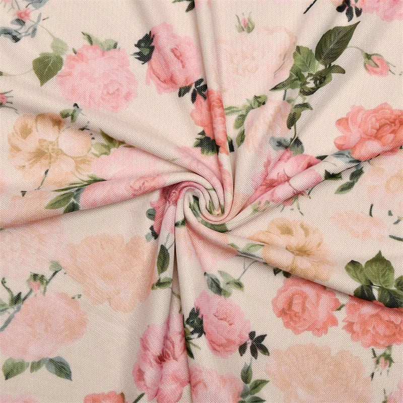 Floral chiffon maxi dress with a corset design - Liana