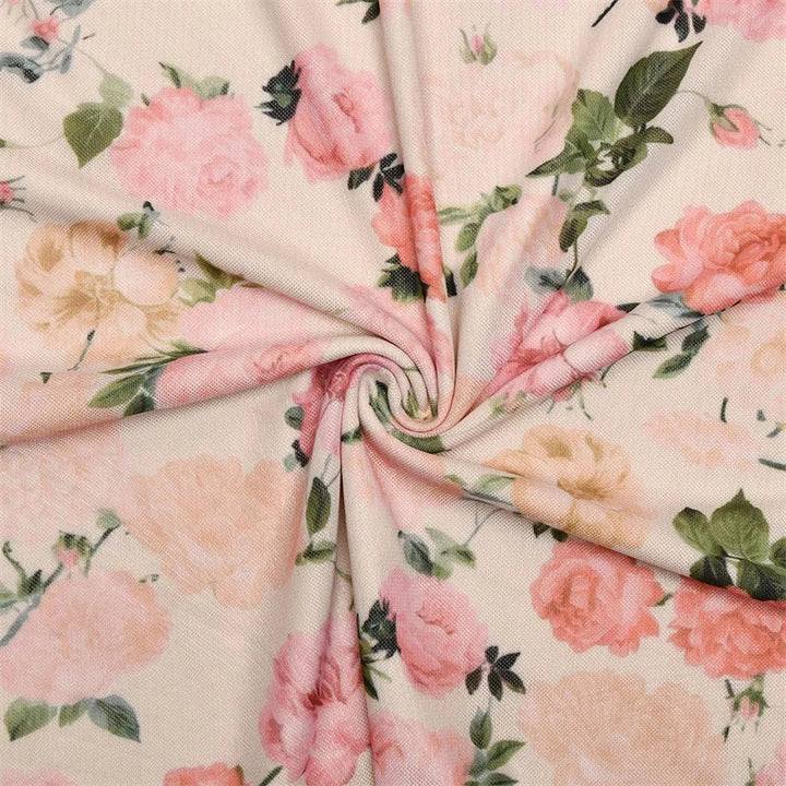 Floral chiffon maxi dress with a corset design - Liana