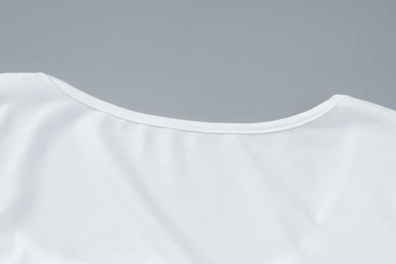 שמלת מקסי מלמלה בעיצוב שסע שרוולי פעמון - ג'ורג'יה