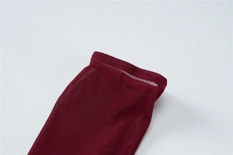 שמלת מקסי סטרפלס בעיטור כפפות וצעיף שיפון - אנאבל