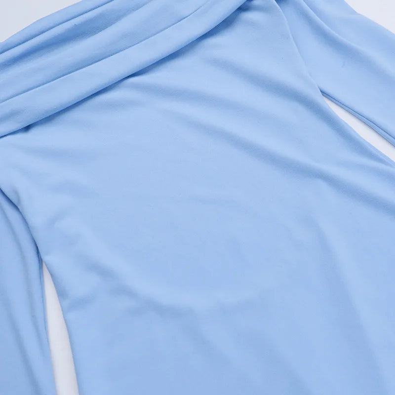 שמלת מקסי כתפיים חשופות גב פתוח - GIZEL