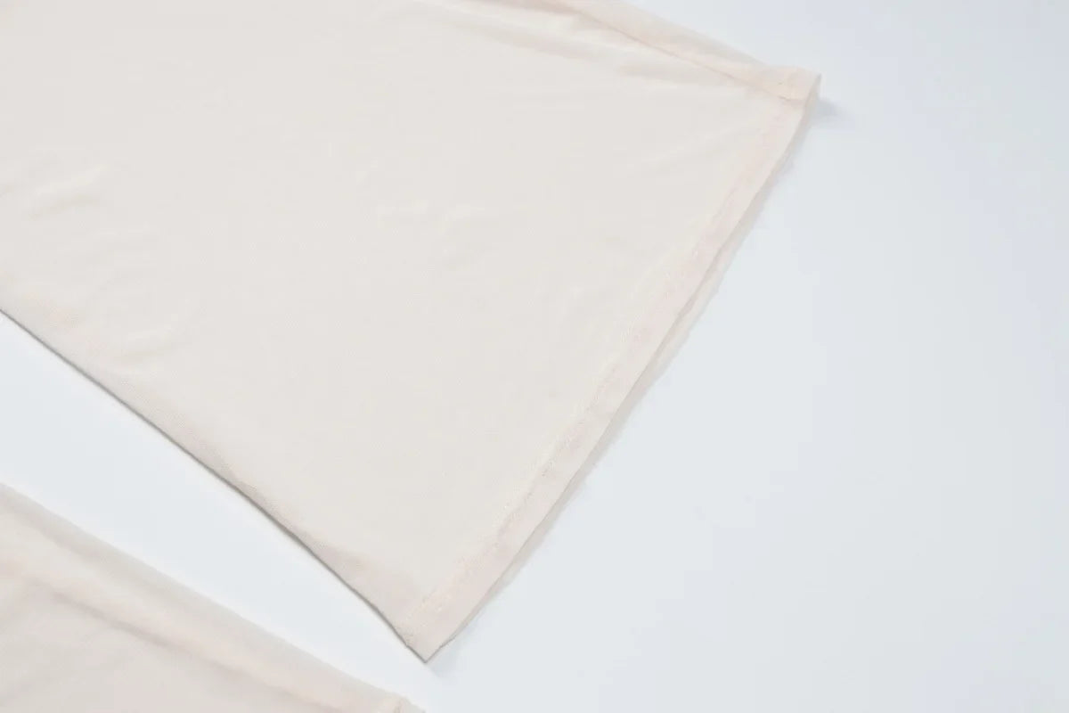 סט שני חלקים בעיצוב רשת מכנסי פדלפון וטופ -  Alison