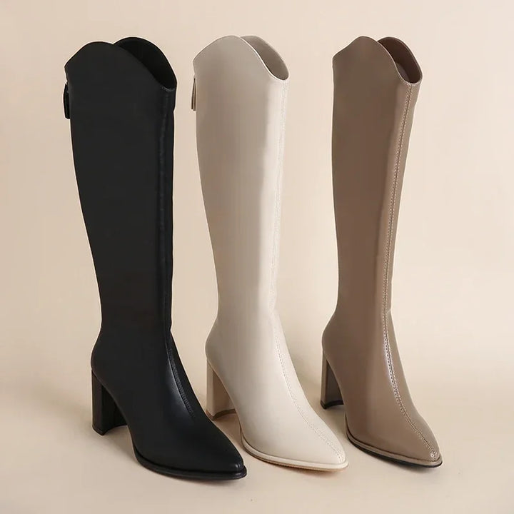 High leatherette boots - WIN