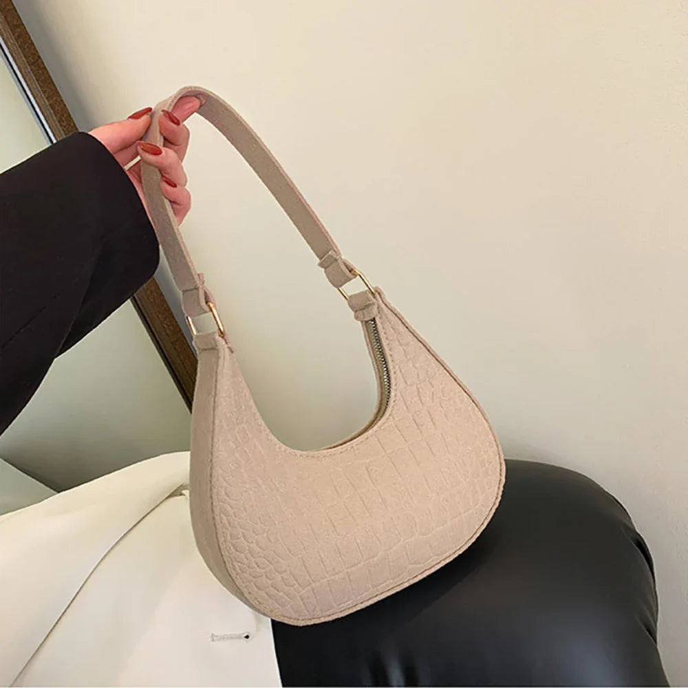 Faux leather bag with rough texture design