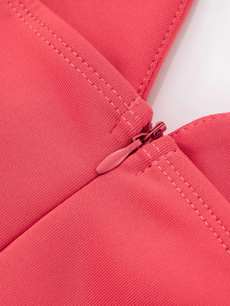 שמלת מקסי כתפיים חשופות בעיטור שסע - לאנה