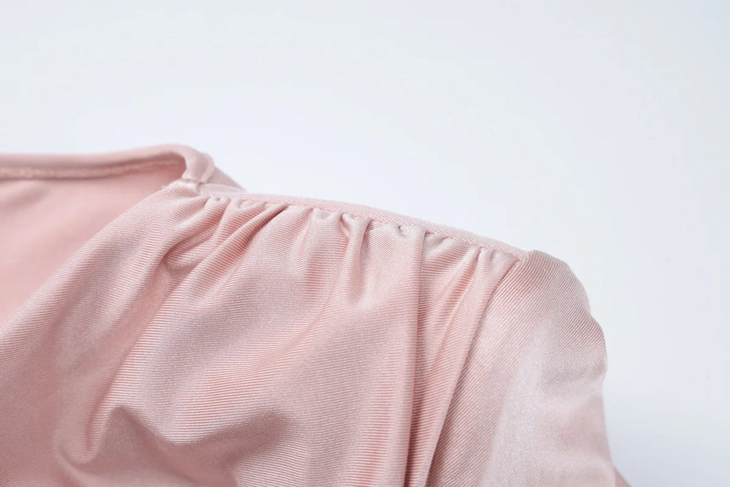 שמלת מקסי בעיטור קיפולים - Noelle