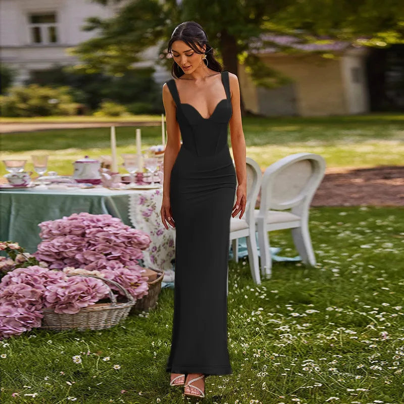 שמלת מקסי אלגנטית בעיצוב מלכותי - דיאנה