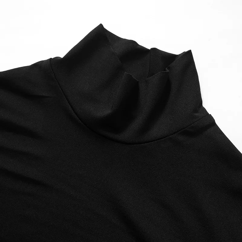 שמלת ערב מקסי גולף שסע עמוק בעיצוב פתחים - אלאי