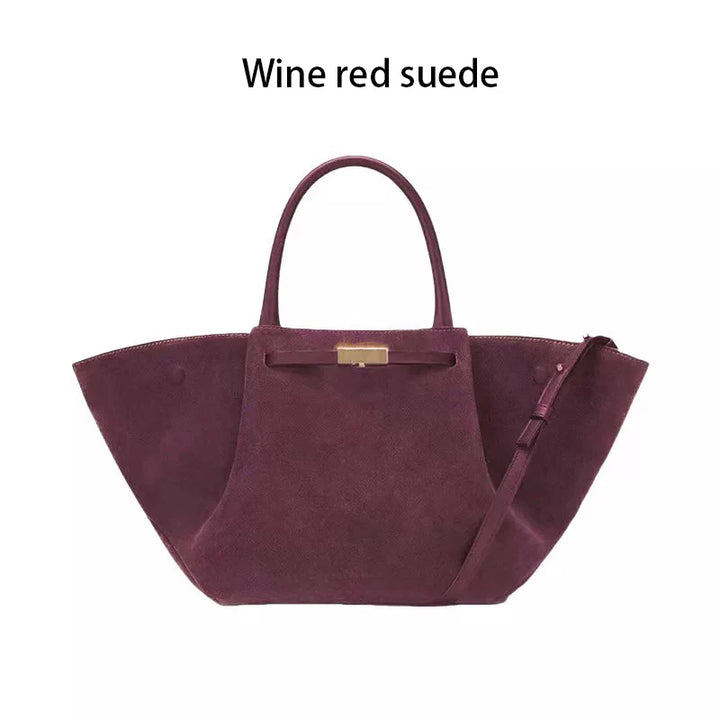 Leather / suede bag with classic design