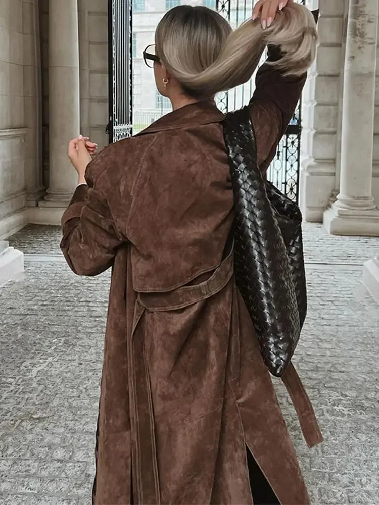 מעיל זמש ארוך - קאמי