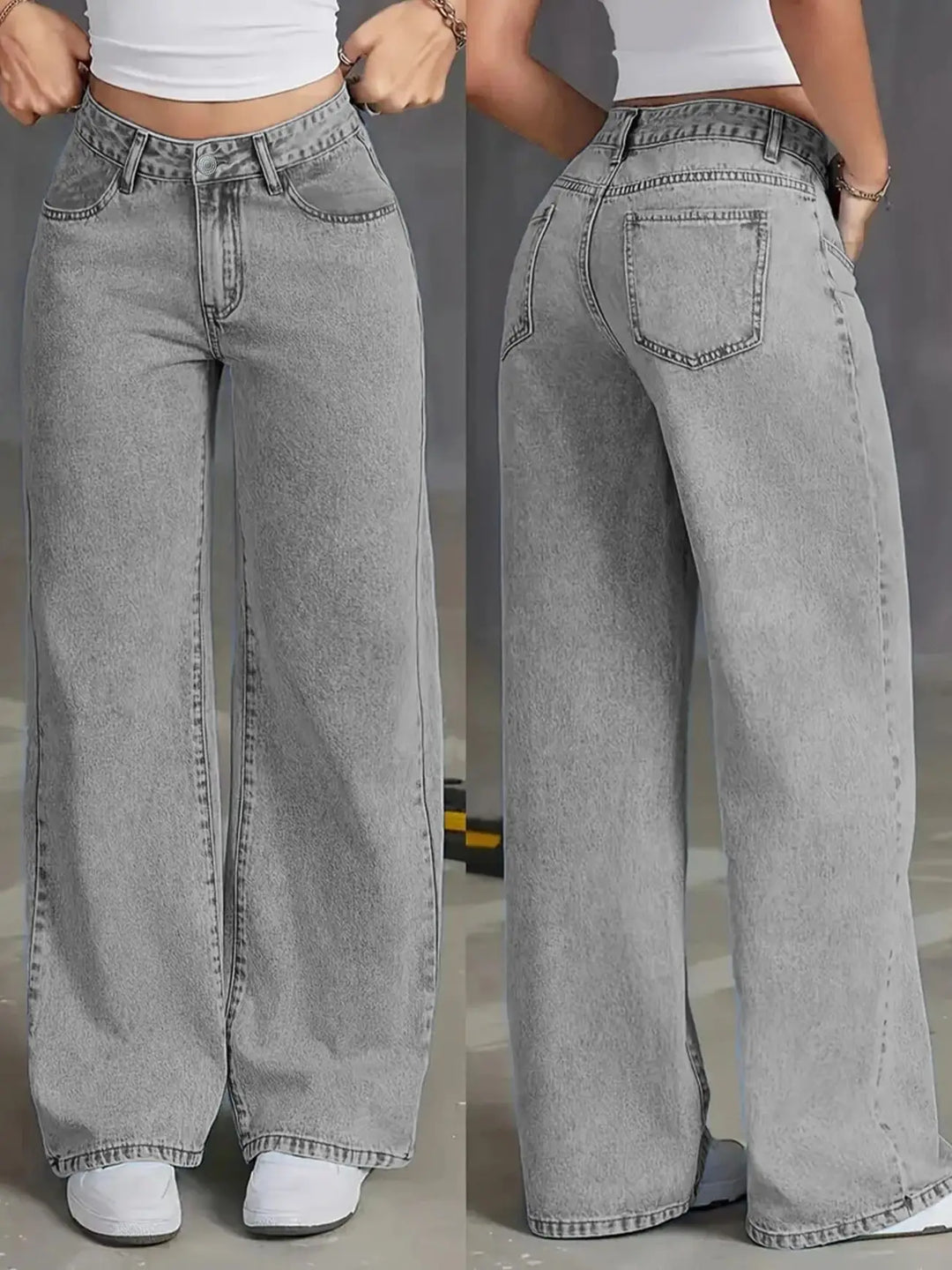 Mid-waisted jeans, LOOSE style