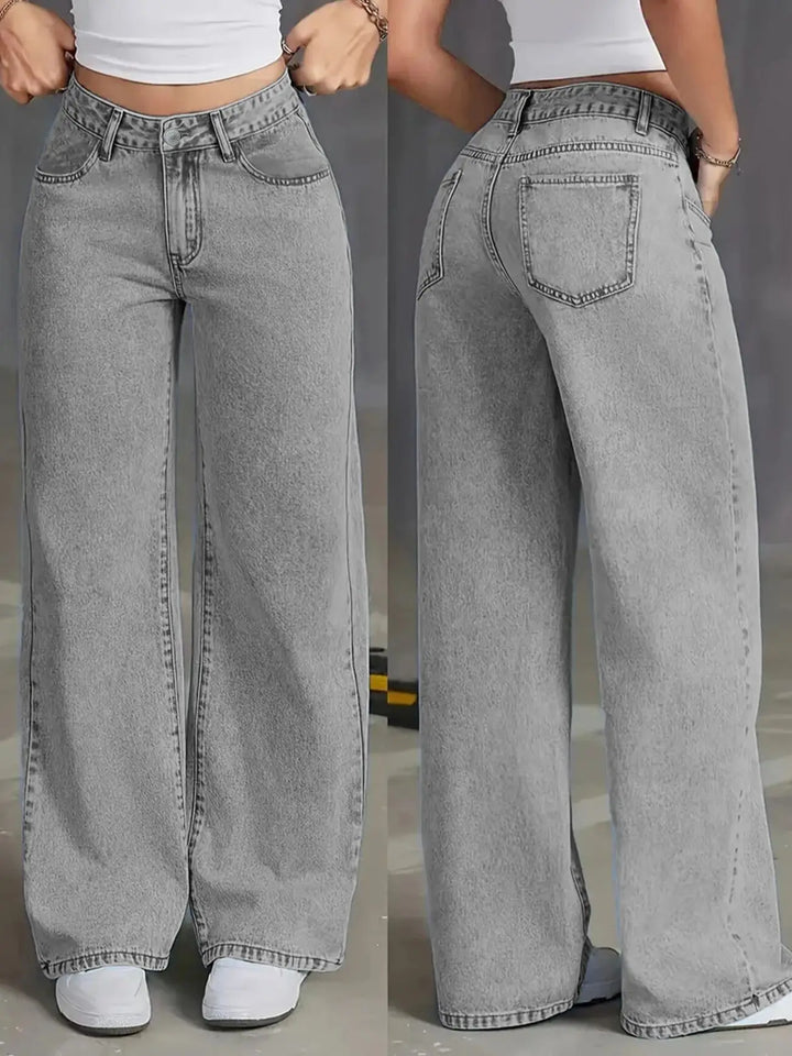 Mid-waisted jeans, LOOSE style